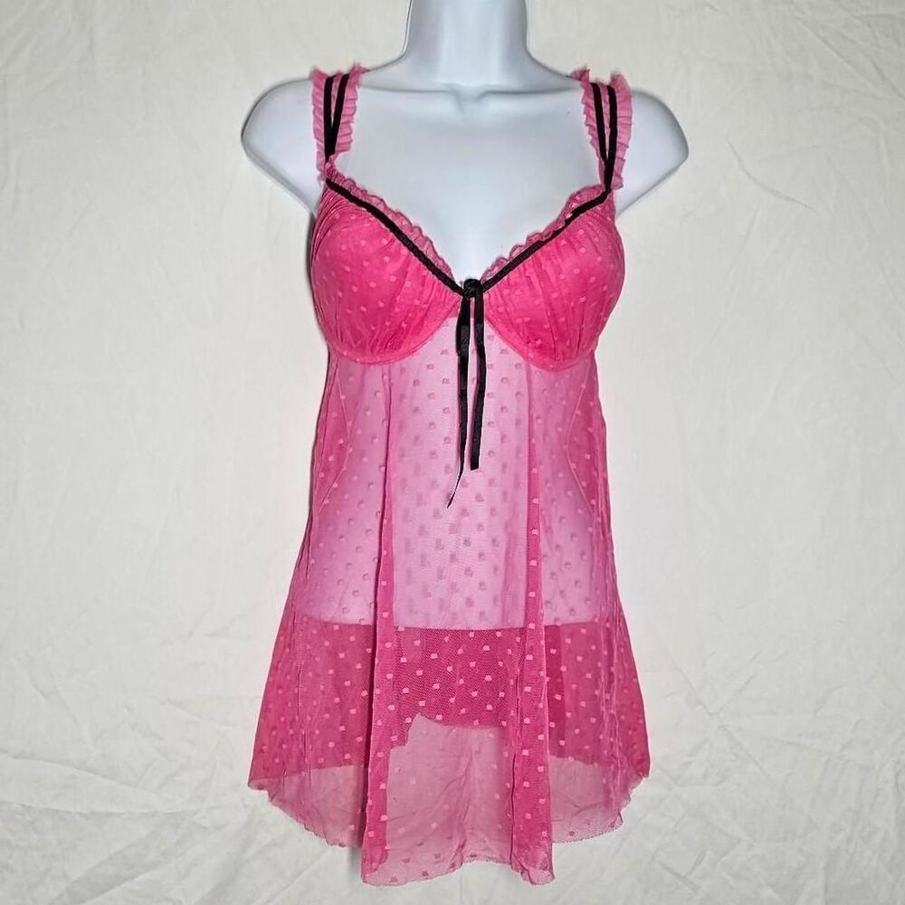 Rampage Women's Black and Pink Bra